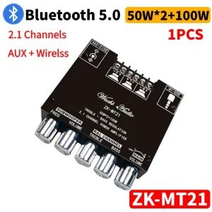 1/2PCS ZK-MT21 TPA3116 2.1 Channel Bluetooth
