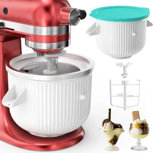 Ice Cream Attachment for KitchenAid Mixer, Ice Cream Bowl