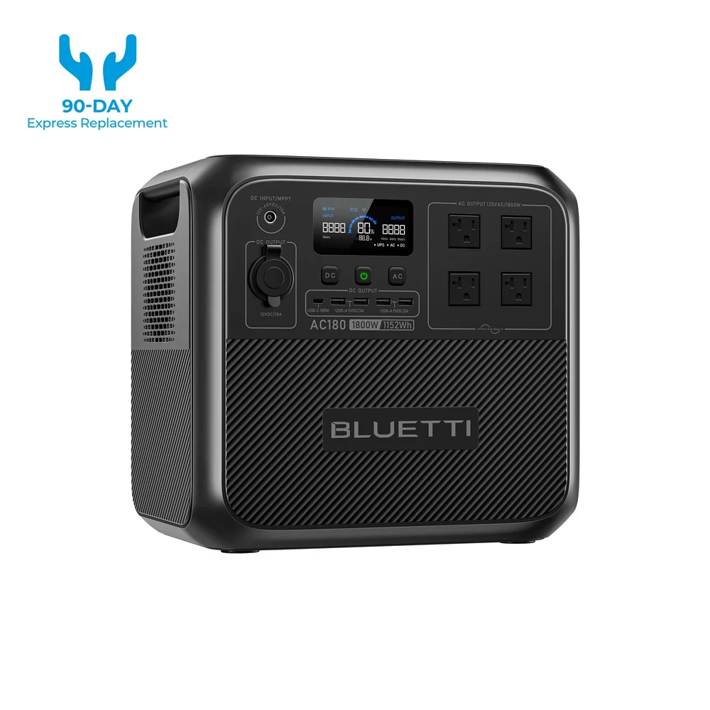 BLUETTI AC180 1152Wh 1800W Portable Power Station - Image 2