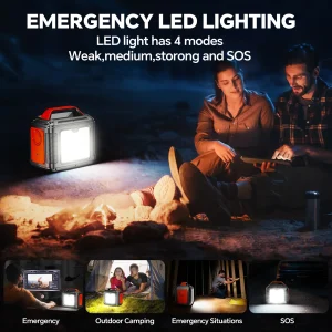 300W Portable Power Station, 80000mAh Camping Solar Generator - Thumbnail Image 5