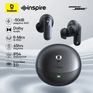 Baseus Inspire XP1 Adaptive Noise Cancelling Earbuds Sound by Bose