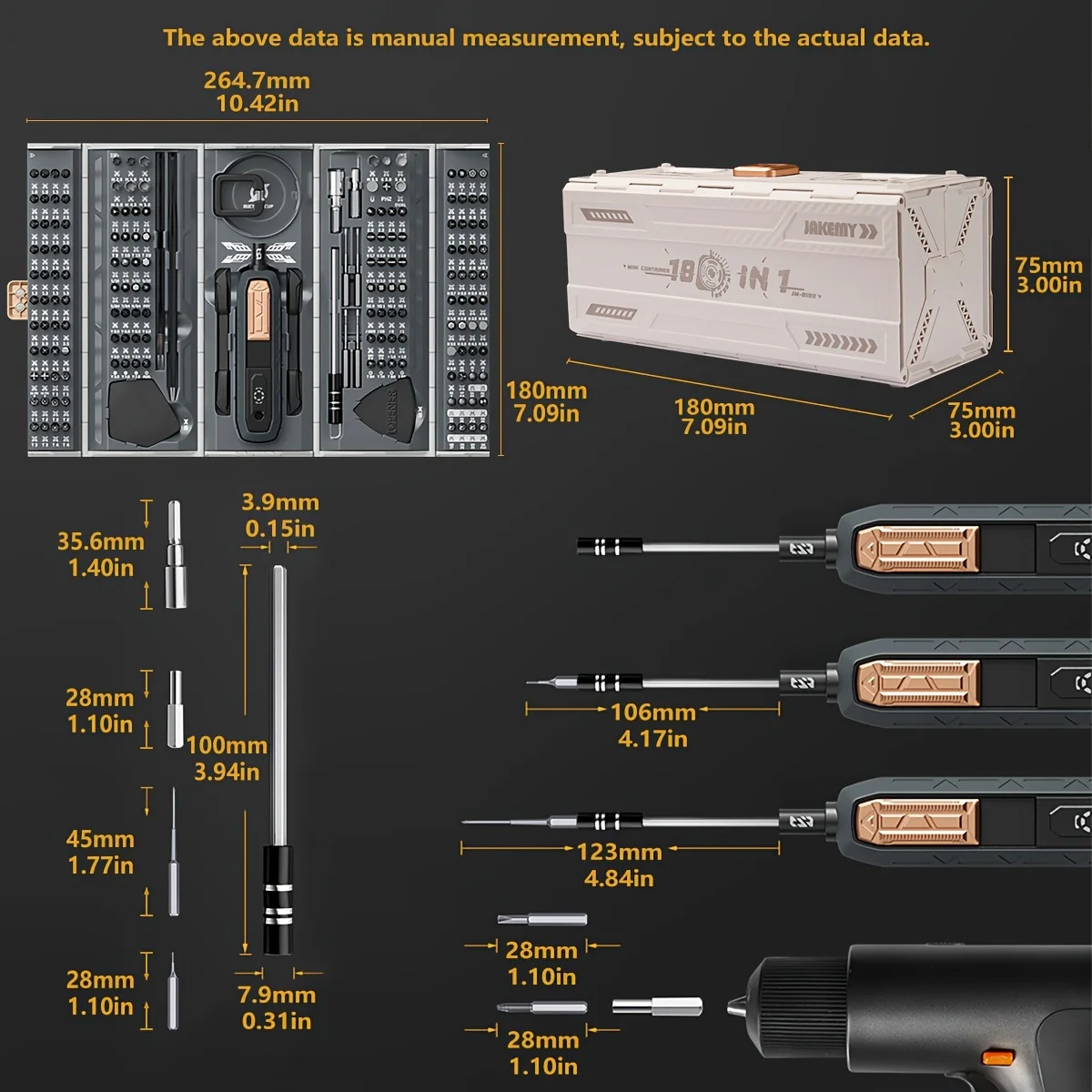 180 in 1 Precision Manual  Multifunctional Screwdriver Set Magnetic - Image 4