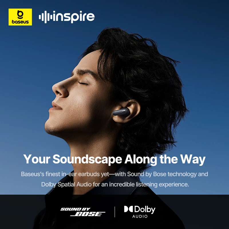 Baseus Inspire XP1 Adaptive Noise Cancelling Earbuds Sound by Bose - Image 2