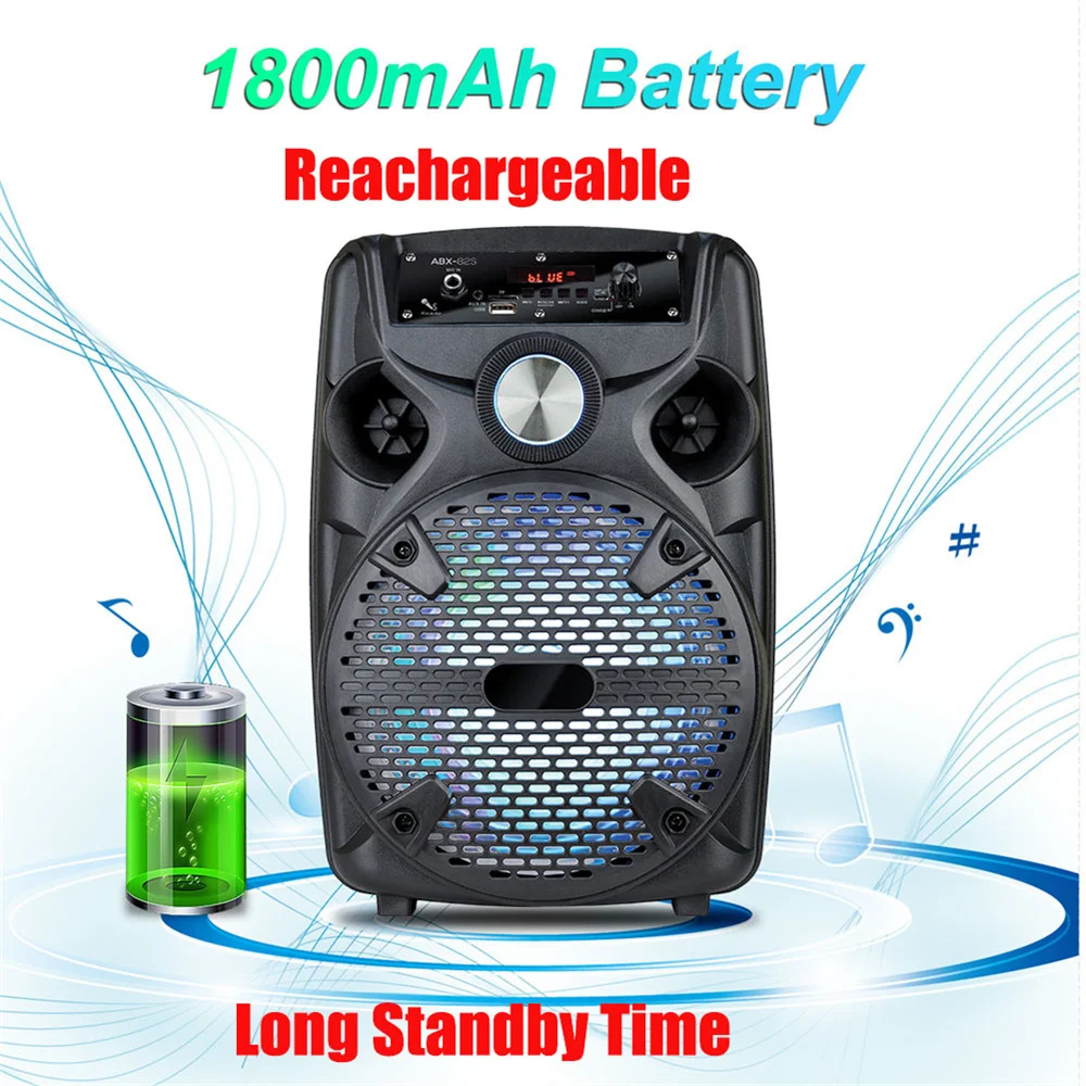 1100W Portable Bluetooth Party Speaker 8' Subwoofer - Image 4