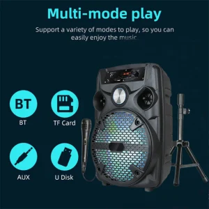 1100W Portable Bluetooth Party Speaker 8' Subwoofer - Thumbnail Image 2